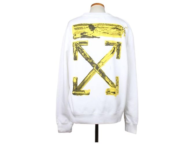 Off White Acrylic Arrow Sweatshirt XL