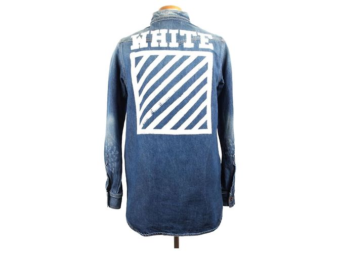 Off White Denim Jacket Blue