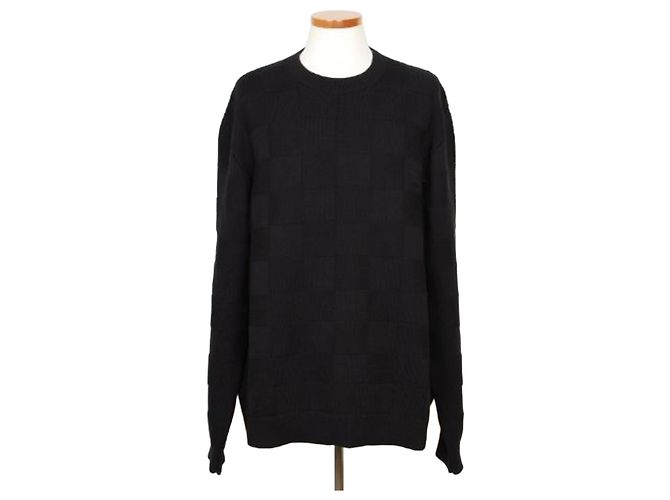 Louis Vuitton Damier Rundhals Strickpullover XXL