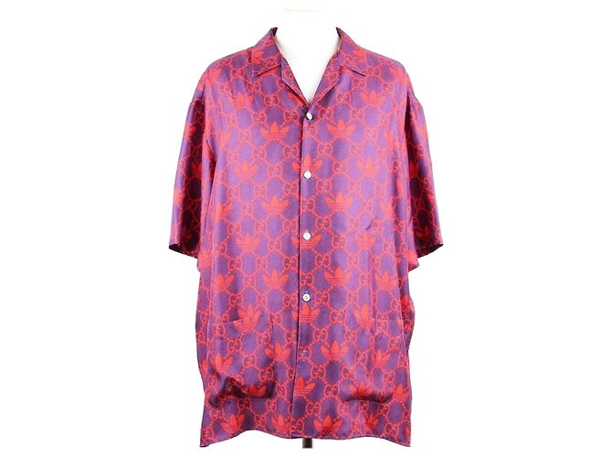 Gucci Camicia bowling in seta Logo