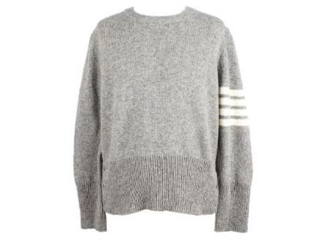 Thom Browne Strickpullover mit diagonalen Armbändern