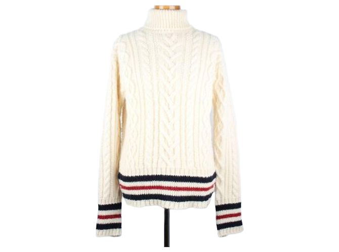 Thom Browne Rollkragenpullover mit Zopfmuster