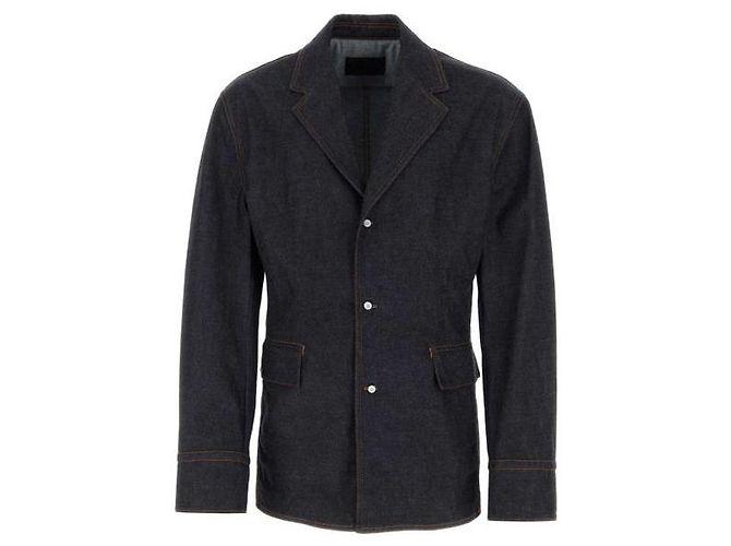 Prada Single-Breasted Denim Jacket