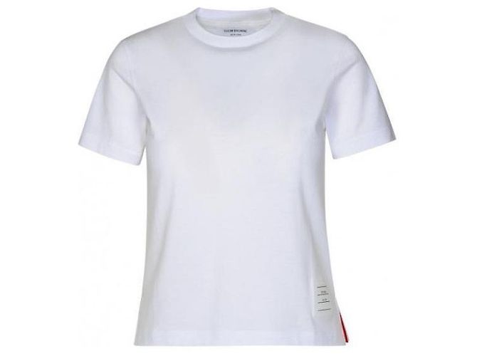 Thom Browne Relaxed T-Shirt mit Seitenschlitzen