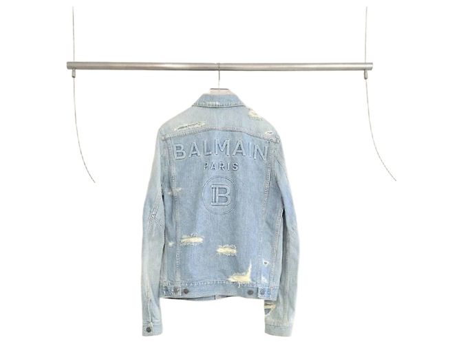 Balmain Vintage Distressed Denim Jacket