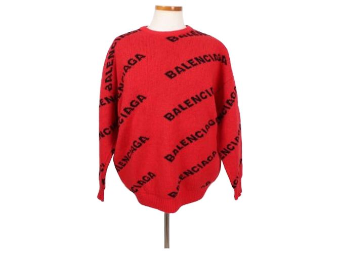 Pull Balenciaga Multi-Logo en maille
