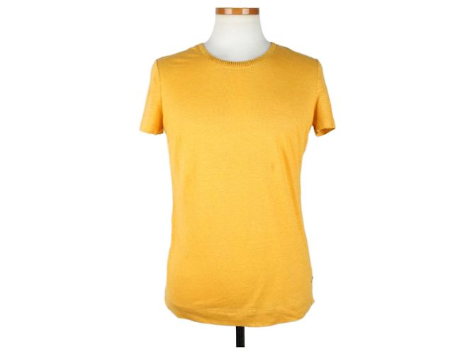 Loro Piana Angeri Kurzarm-Strick in Sunny Yellow