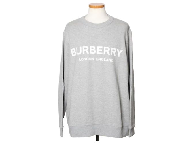 Sweatshirt Burberry Logo Cinza
