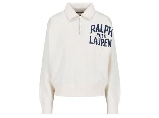 Ralph Lauren Half-Zip Sweatshirt mit Logo-Print