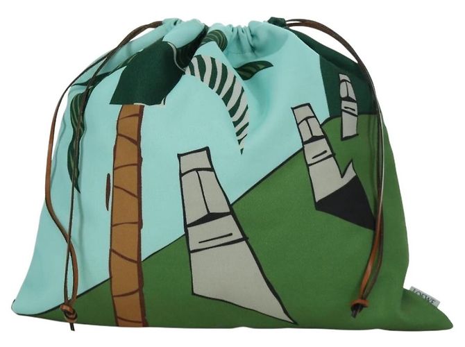 Loewe Paula Drawstring Printed Canvas Small