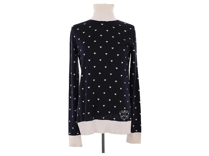 Pull Hermès en cachemire bleu