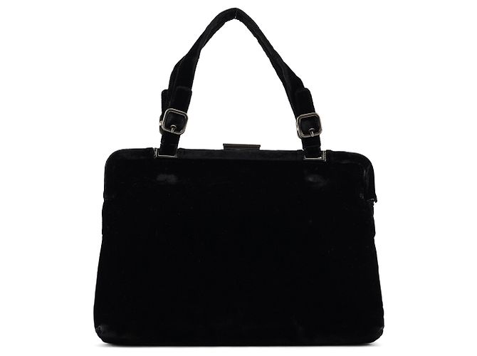 Prada Borsa Frame Velluto in velluto nero