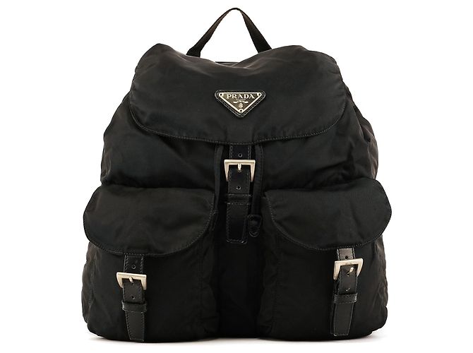 Prada B2811F Black Tessuto Vela Nylon Backpack