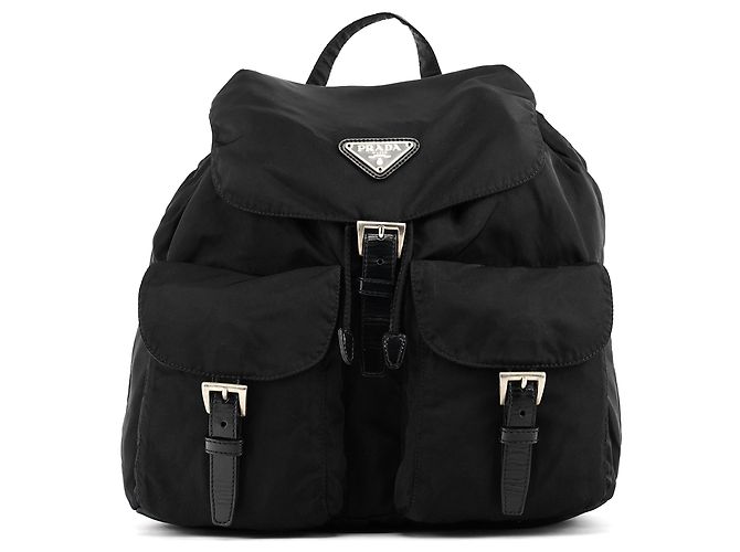 Prada B2811F Black Tessuto Vela Nylon Backpack