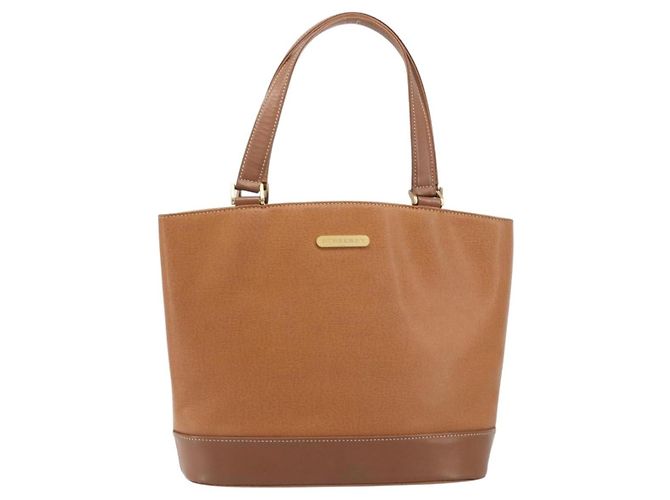 Burberry Handle Tote Leather Medium