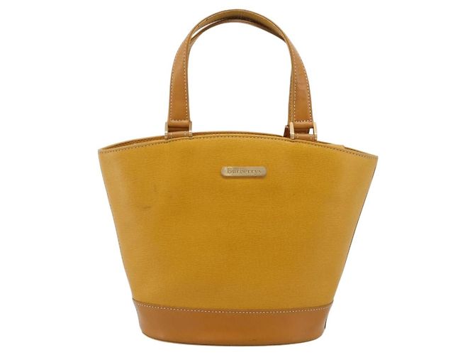 Burberry Handle Tote Leather Medium