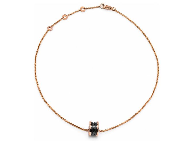 Collana Bulgari B.zero1 Oro Rosa e Ceramica Nera
