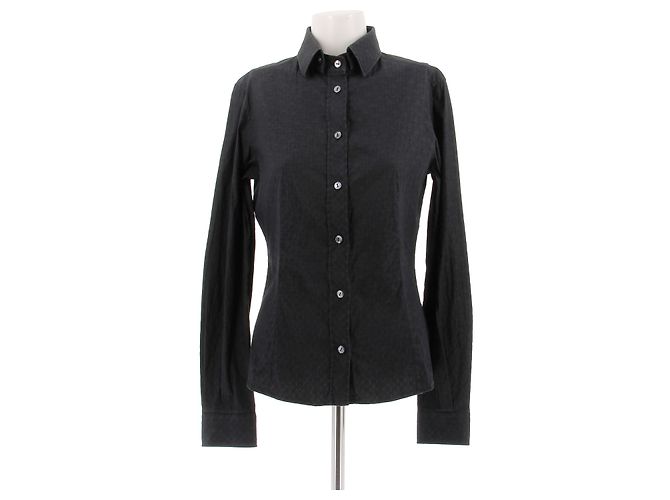 Dolce & Gabbana Camicia grigia monogram