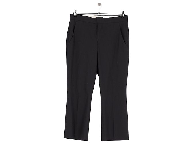 Isabel Marant Pantalones de algodón negro