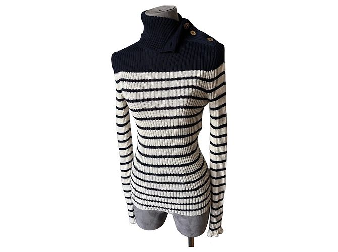 Pull Marinière Christian Dior en Coton