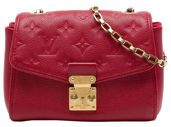Louis Vuitton Red Monogram Empreinte Saint Germain BB