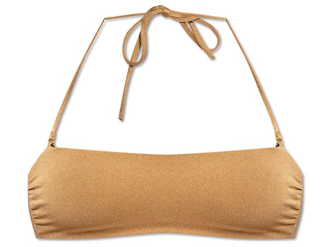 Dsquared2 Bikini Oberteil Beige Gold