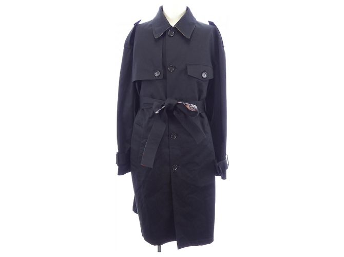Versace Wool Coat Black