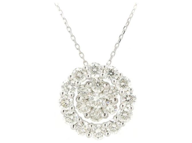 Autre Marque Collana GSTV Platinum Diamond