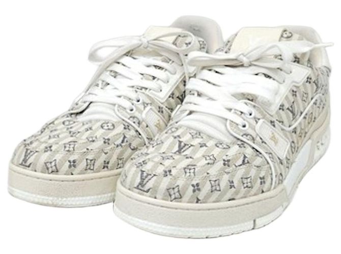 Louis Vuitton Trainer Sneakers Beige Monogram Patchwork