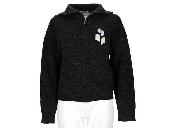 Isabel Marant Strickjacke mit Reißverschluss Schwarz
