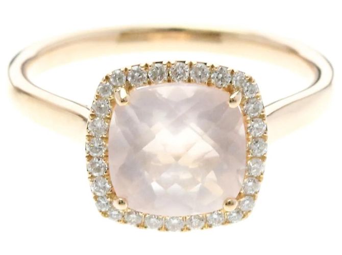 Autre Marque Anello Ponte Vecchio Quarzo Rosa e Diamanti