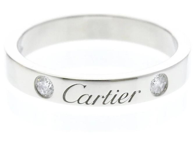 Alianza C de Cartier con diamantes