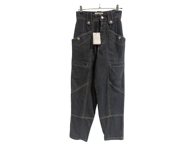 Isabel Marant Etoile Vaqueros Isabel Marant negros T.34