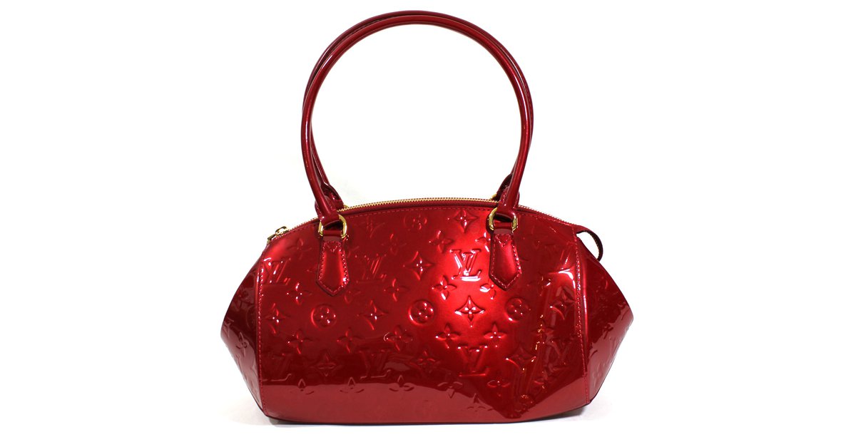 Sherwood Louis Vuitton Handbags Red Patent leather ref.9520 - Joli