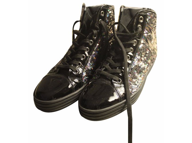 Hogan Sneakers Black Varnish Joli Closet