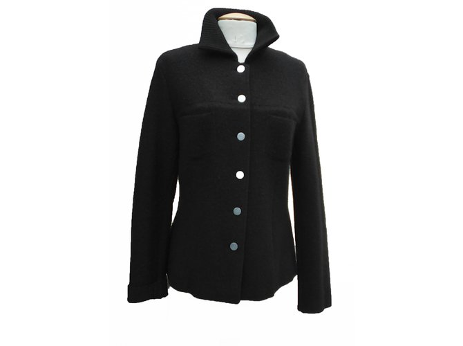 Vestes Pablo De Gerard Darel veste en laine bouillie Laine Marron ref