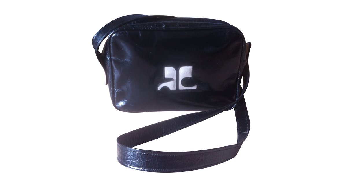 Courreges Courrèges Shoulder bag Black Leather ref.257870 - Joli Closet