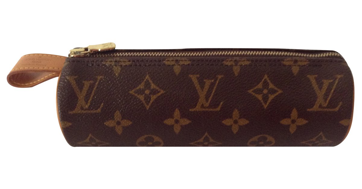 Louis Vuitton Trousse ronde Brown Cloth ref.149384 - Joli Closet