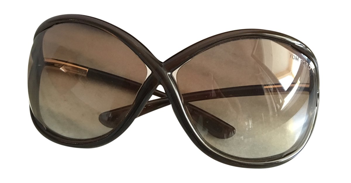 Tom Ford Sunglasses Brown Plastic  - Joli Closet