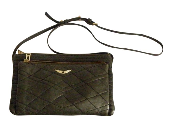 Zadig Voltaire Sacs à main Cuir Kaki Joli Closet