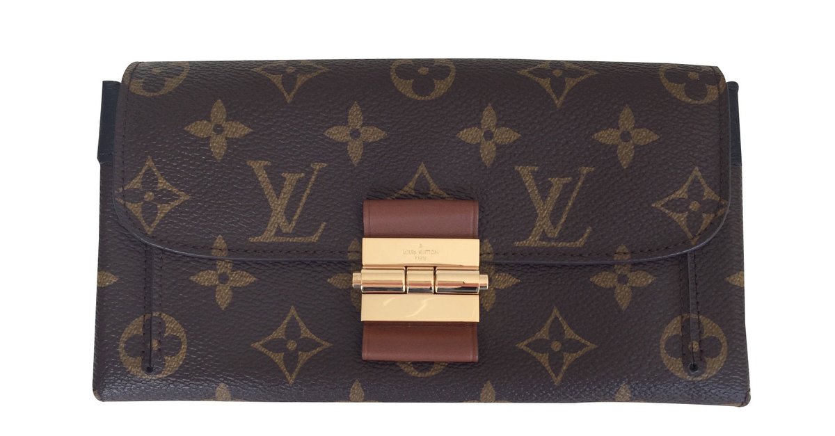 Braune Geldbörse im Louis Vuitton-Stil, LV-Geldbörse, Damen Geldbörsen