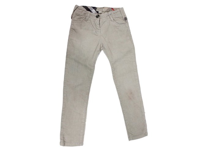 Burberry trousers kids Beige Velvet Joli Closet