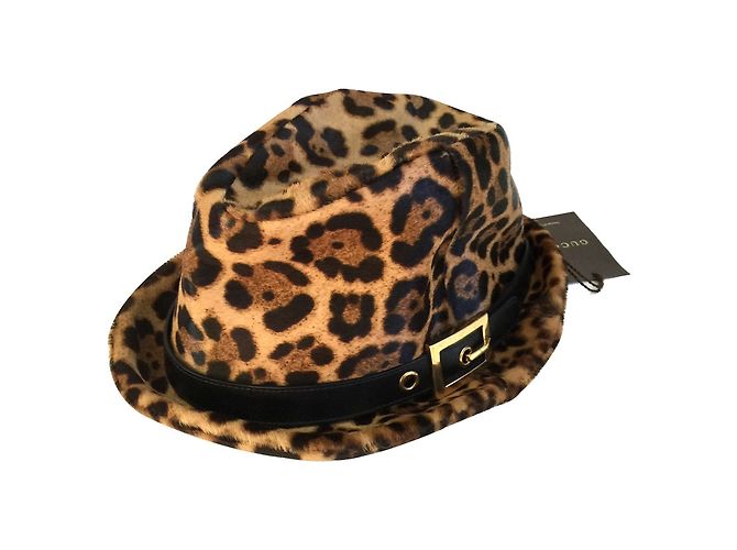 Gucci Hat Brown Pony-style calfskin ref.27829 - Joli Closet display picture 2