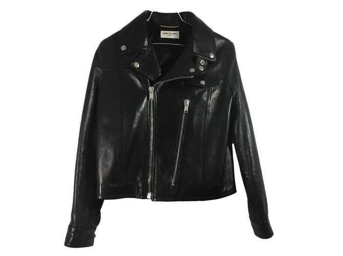 ジャケット SAINT LAURENT Woman Jacket Black 825533YCOQ2 1000 Leather bomber jacket in black - Saint Laurent | Mytheresa
