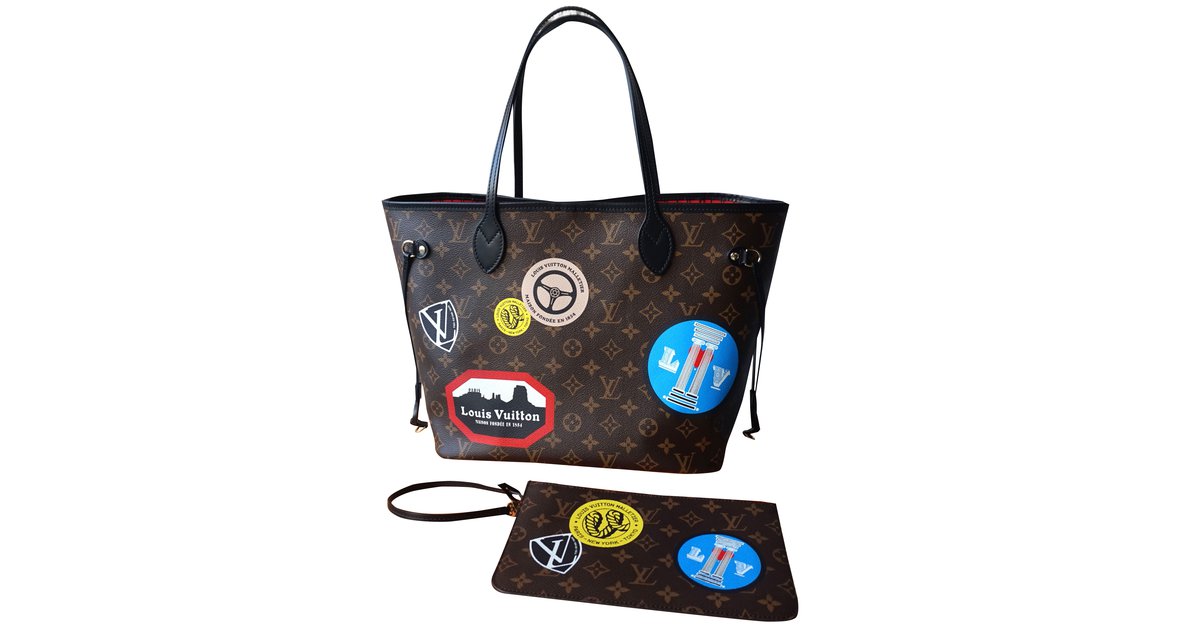 Louis Vuitton, Bags, New Louis Vuitton Neverfull Mm World Tour
