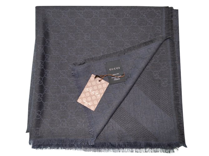 Gucci Scarf Silk Wool ref.30727 Joli Closet