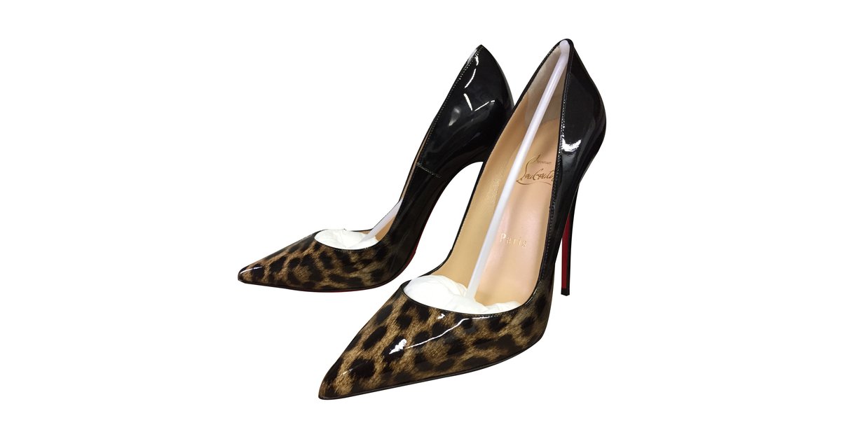 Christian Louboutin Pigalle follies Leopard degrade Multiple colors Patent leather ref.31443 Joli Closet