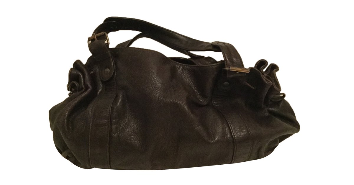 Gerard Darel Handbag Brown Leather ref.31887 - Joli Closet