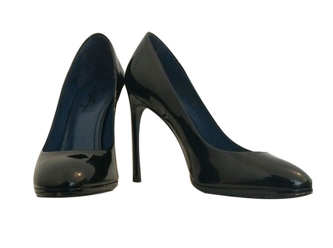 Yves Saint Laurent Nicole Cuir Noir ref.33258 - Joli Closet