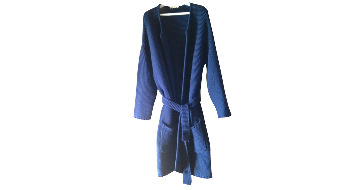 Bash Gilet long Coton Bleu ref.33540 - Joli Closet
